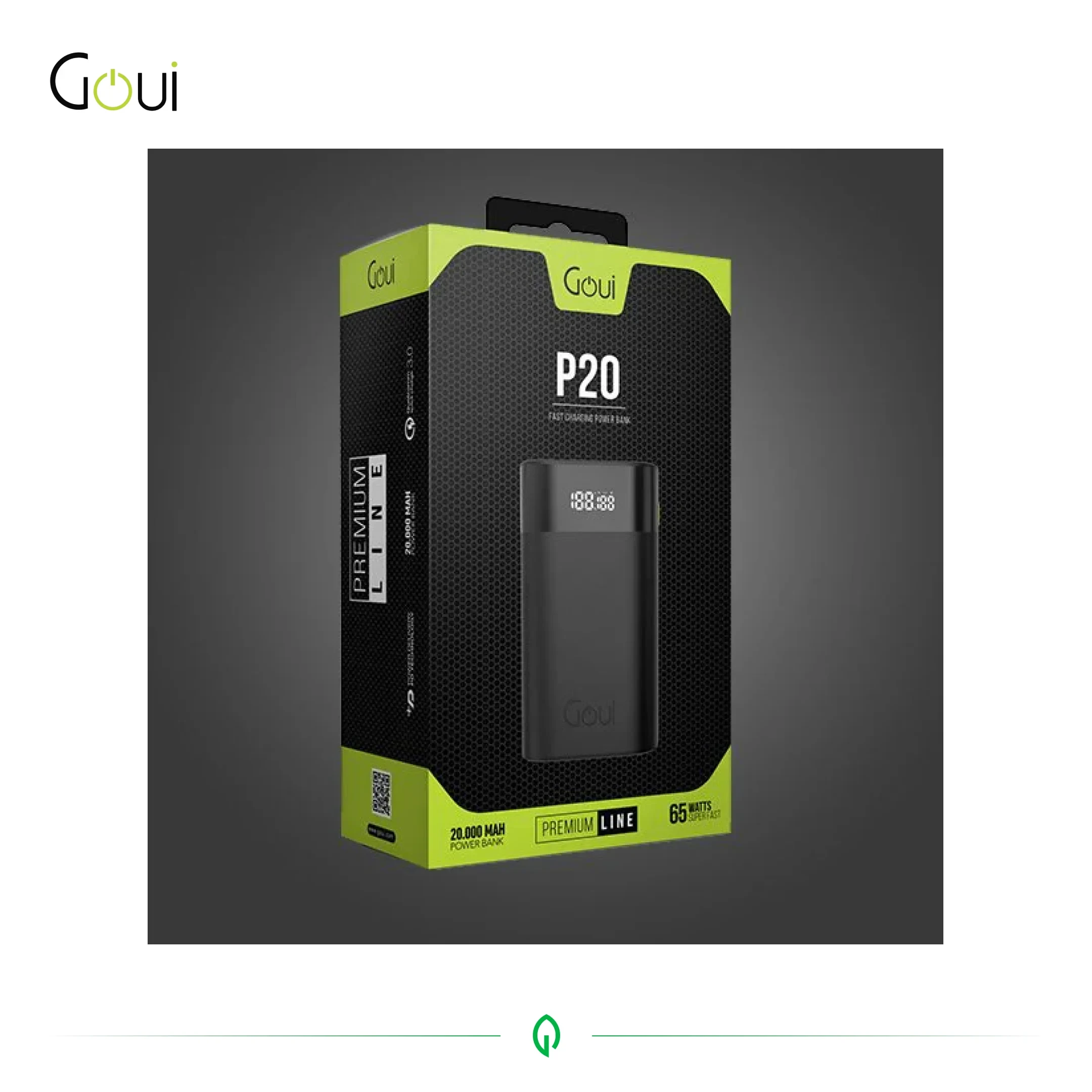 Goui P20 Premium Power Bank 20,000 mAh 65W